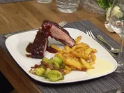 Rezept: Spare Ribs mit Rosmarin Fries und Bacon-Rosenkohl Bild Nr. 9887 Spare Ribs mit Rosmarin Fries und Bacon-Rosenkohl - Rezept - Bild Nr. 9887