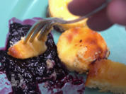 Käsekuchen mit Orangenzesten an Myrtenspiegel - Rezept - Bild Nr. 2