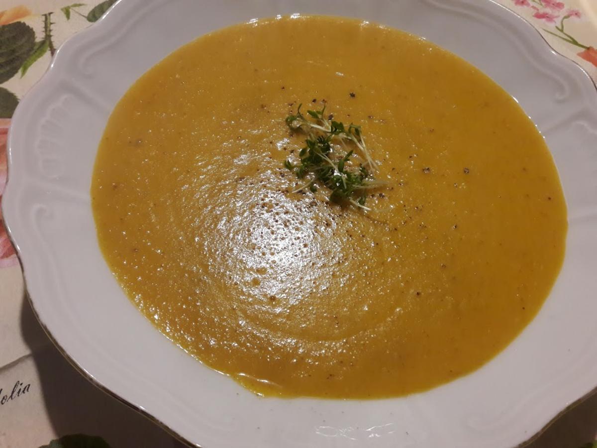Rote Linsen - Orangen - Suppe - Rezept 