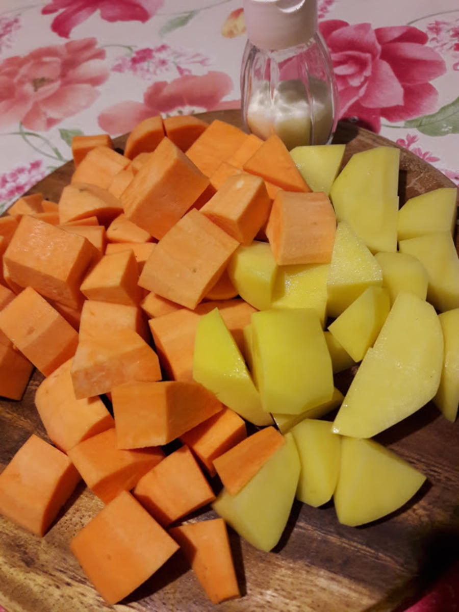 Süßkartoffelpüree mit Steckrüben Schnitzel - Rezept - Bild Nr. 5
