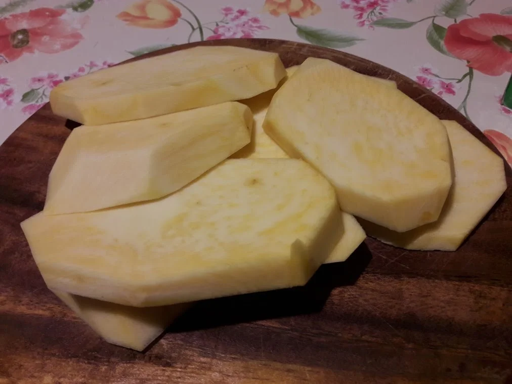 Rezept: Süßkartoffelpüree mit Steckrüben Schnitzel Bild Nr. 8 Süßkartoffelpüree mit Steckrüben Schnitzel - Rezept - Bild Nr. 8