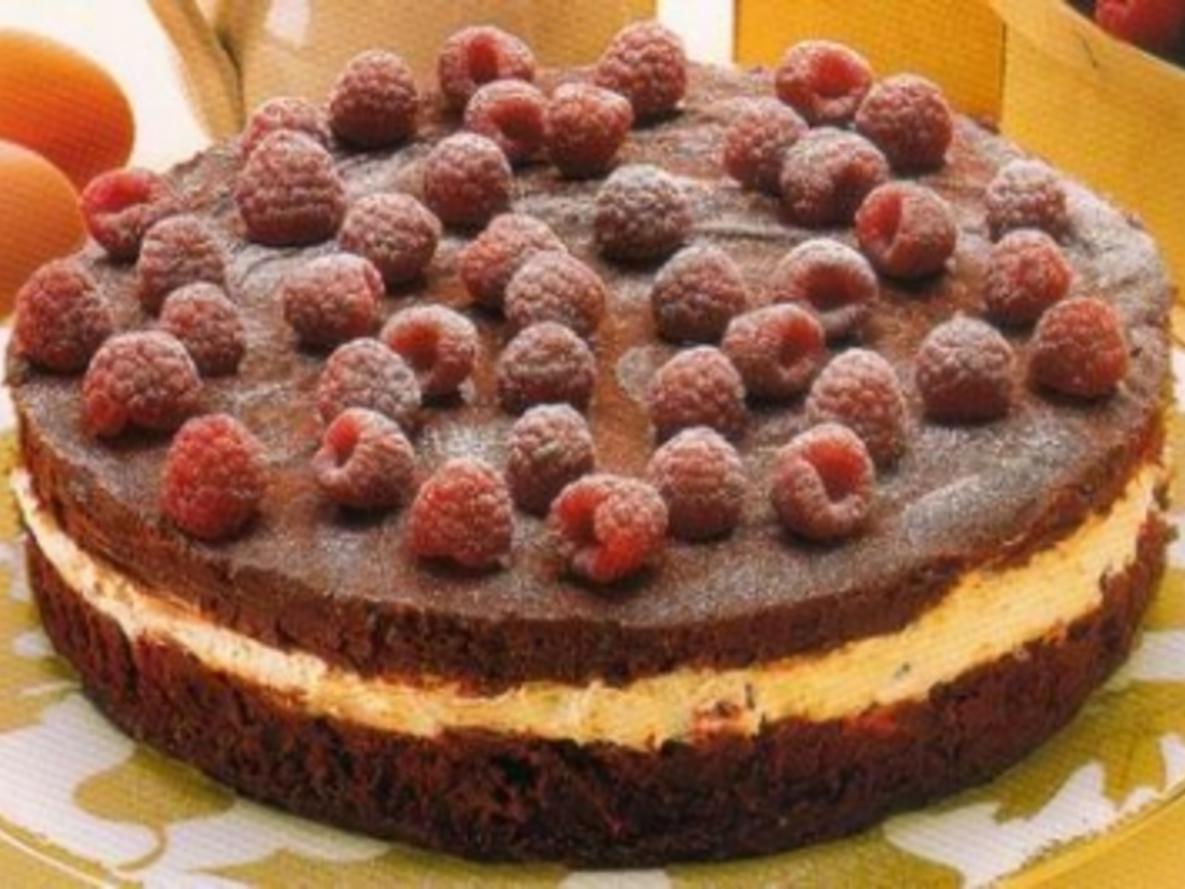 Schoko - Torte mit Himbeeren - Rezept mit Bild - kochbar.de