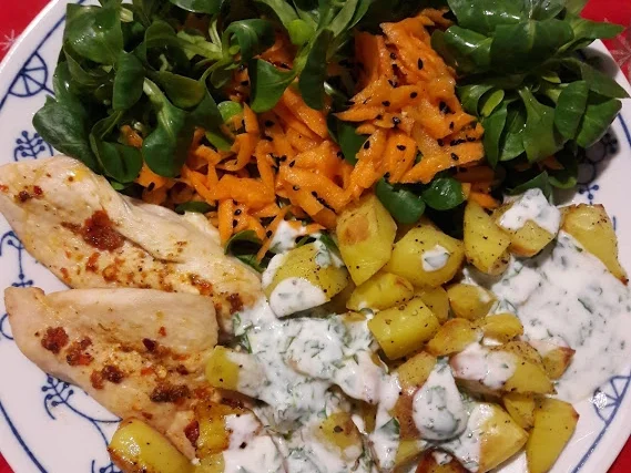 Hähnchenbrust mit Kartoffelwürfel - Rezept - Bild Nr. 2