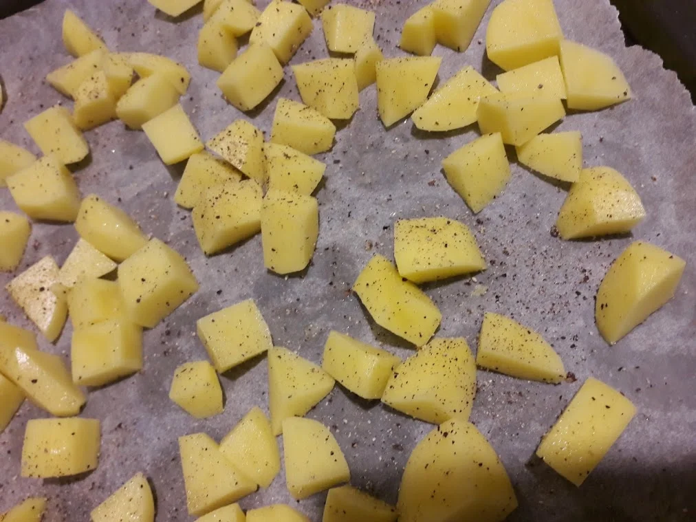 Hähnchenbrust mit Kartoffelwürfel - Rezept - Bild Nr. 4