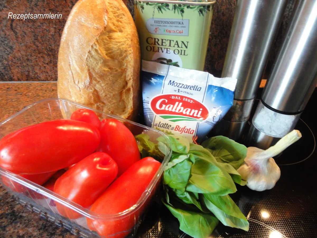 Vorspeise:   BRUCHETTA " der Klassiker " - Rezept - Bild Nr. 5