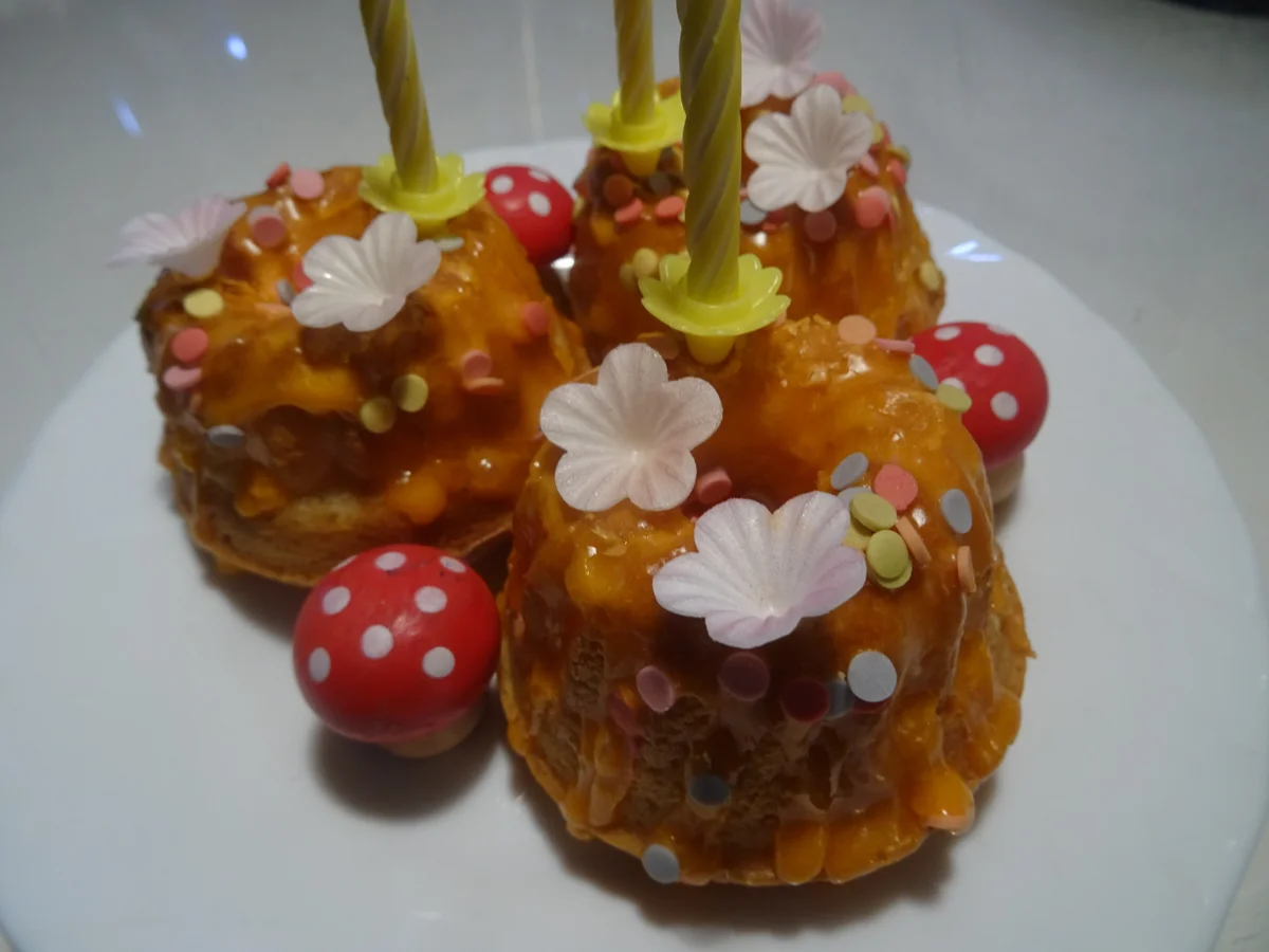 Joghurt-Pfirsich-Küchlein - Rezept - Bild Nr. 2