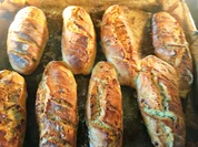 Rustikale Schinken-Kraut Parisettes (no knead) - Rezept - Bild Nr. 2