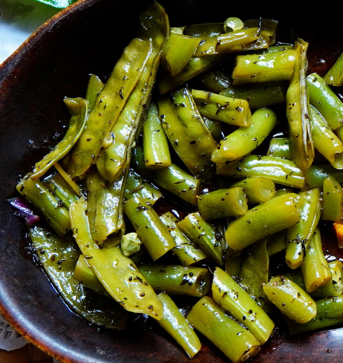 Zuckerschoten mit Bohnen, Gemüse auf 'Tanah Lot' Art - Rezept - Bild Nr. 2