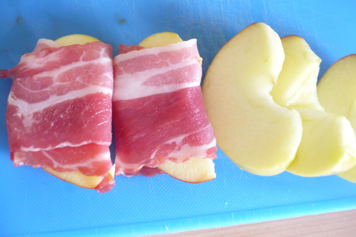 Feldsalat mit Thunfisch - Aioli und Apfel-Speckspalten - Rezept - Bild Nr. 6