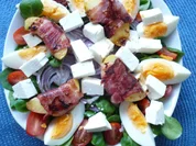Feldsalat mit Thunfisch - Aioli und Apfel-Speckspalten - Rezept - Bild Nr. 8