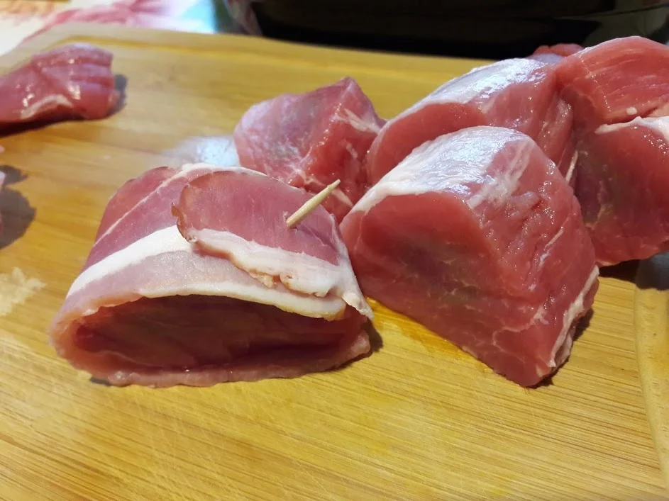 Zucchini und Schweinefilet im Speckmantel - Rezept - Bild Nr. 9937