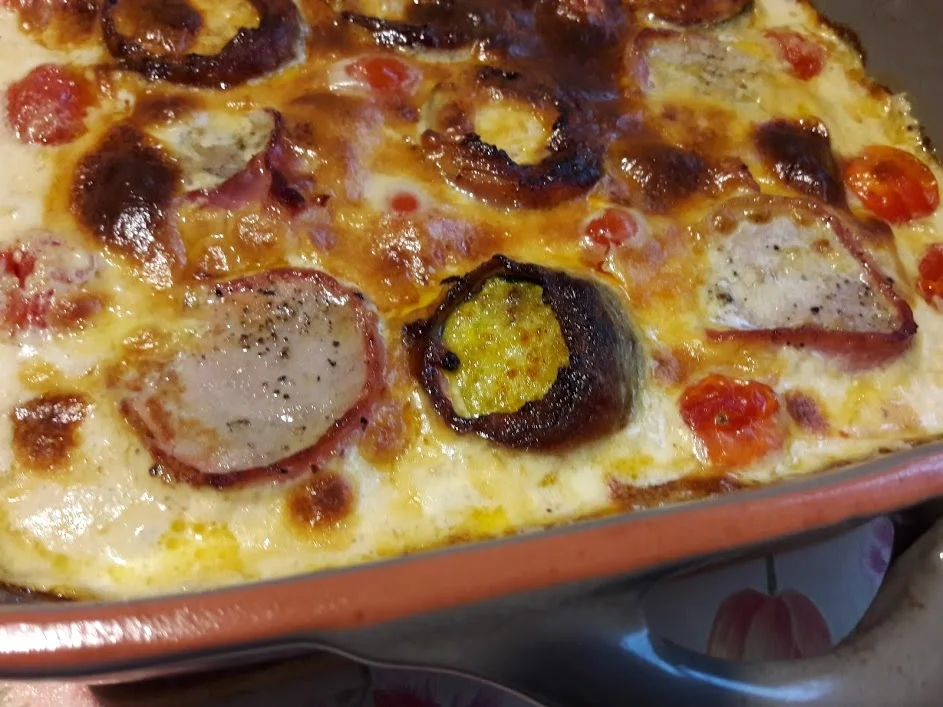 Zucchini und Schweinefilet im Speckmantel - Rezept - Bild Nr. 9945