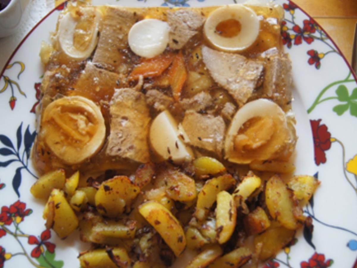 Sülze mit Bratkartoffeln und Rote Bete - Rezept - Bild Nr. 13