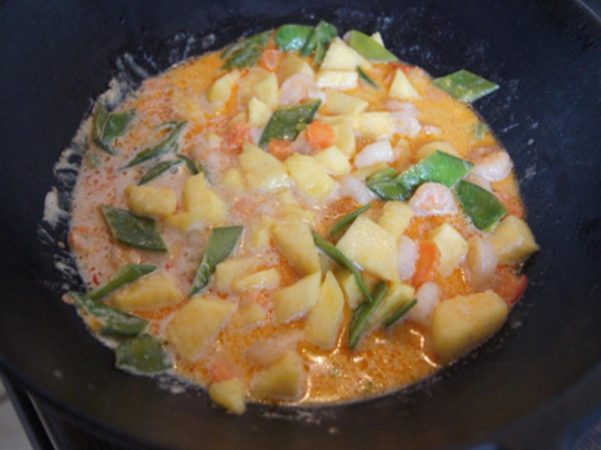 Garnelencurry mit Gemüse und Basmatireis - Rezept - Bild Nr. 14