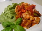 Mediterrane Fisch-Pfanne mit Spinat-Pappardelle - Rezept - Bild Nr. 2