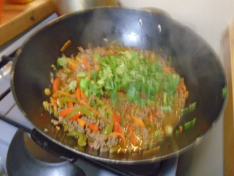 Mie-Nudeln mit Hackfleisch und Gemüse - Rezept - Bild Nr. 20