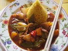 Putenbrustfilet süß sauer mit Curryreis - Rezept - Bild Nr. 2