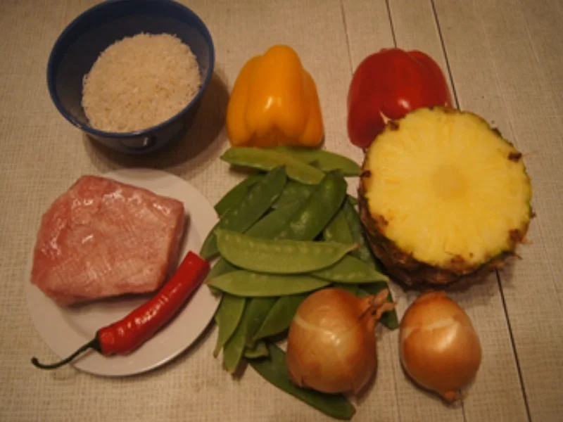 Putenbrustfilet süß sauer mit Curryreis - Rezept - Bild Nr. 3