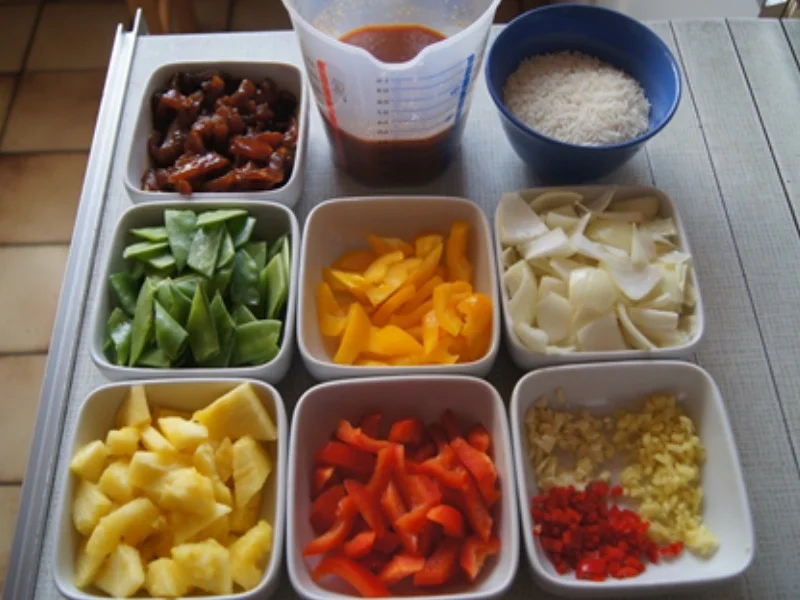 Putenbrustfilet süß sauer mit Curryreis - Rezept - Bild Nr. 7