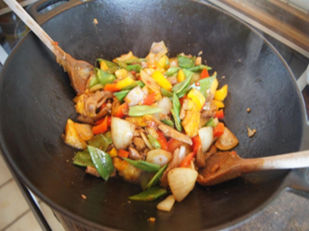 Putenbrustfilet süß sauer mit Curryreis - Rezept - Bild Nr. 13