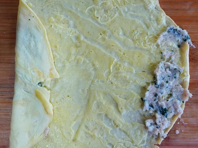 Rouladen mit Hühnerfleisch und Pilzen - Rezept - Bild Nr. 7