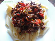 Rezept: Pasta:   PENNE mit HACKSAUCE Bild Nr. 2 Pasta:   PENNE mit HACKSAUCE - Rezept - Bild Nr. 2