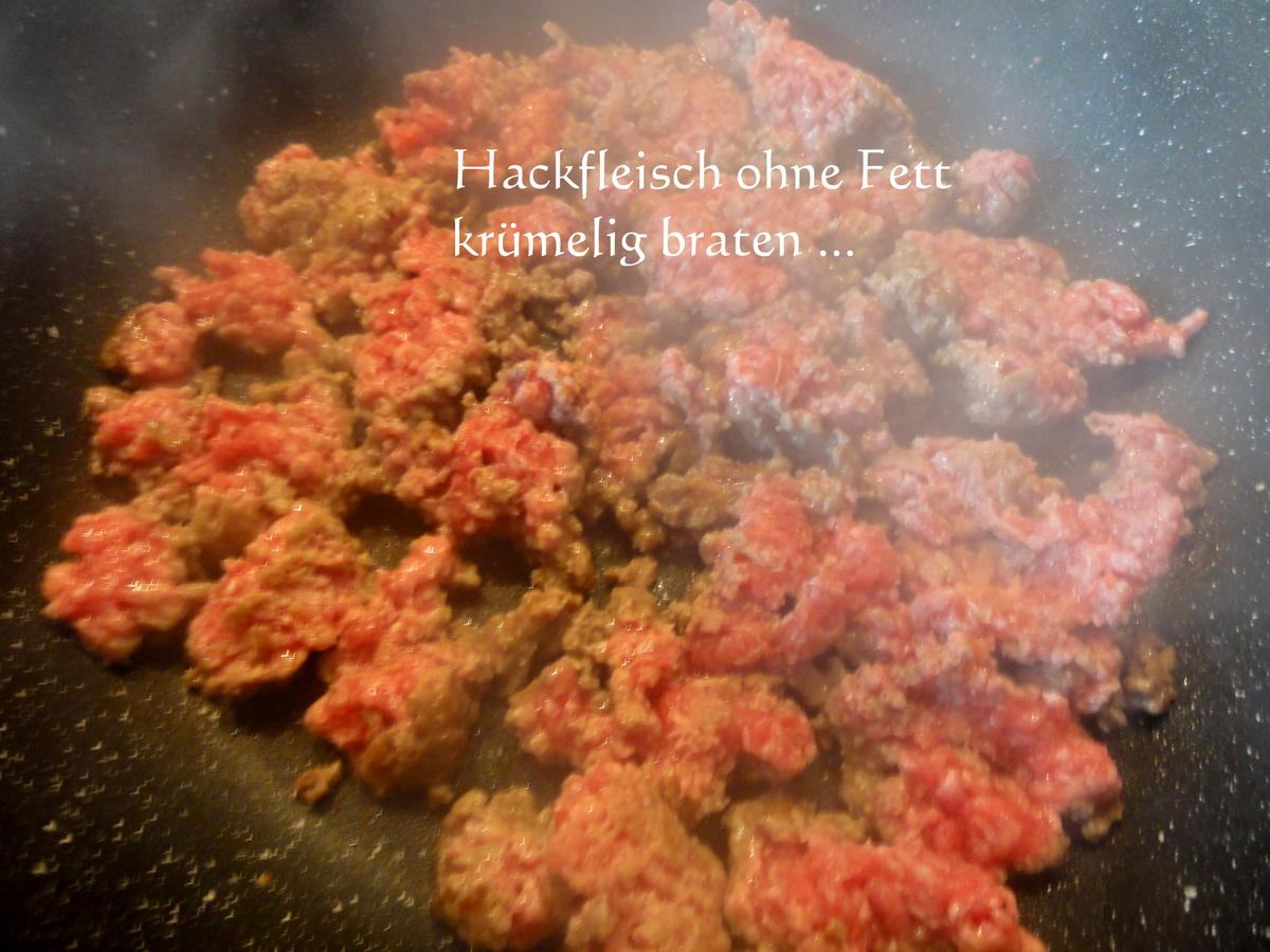 Pasta:   PENNE mit HACKSAUCE - Rezept - Bild Nr. 4