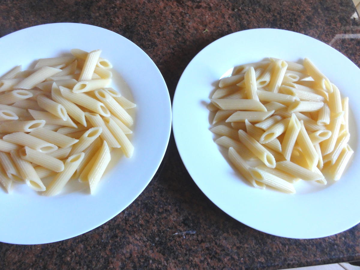 Pasta:   PENNE mit HACKSAUCE - Rezept - Bild Nr. 6