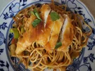 Mie-Nudeln mit Gemüse und gebratenen Eierstreifen im Wok und *) - Rezept - Bild Nr. 2