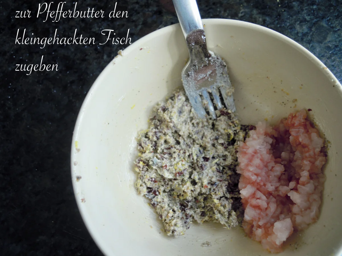 Rezept: Welsfilet mit fruchtiger Pfefferbröselkruste Bild Nr. 9959 Welsfilet mit fruchtiger Pfefferbröselkruste - Rezept - Bild Nr. 9959