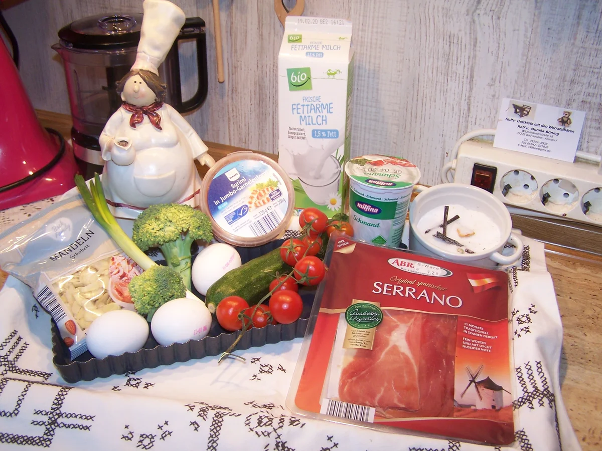 Quiche , mit Gemüse , - Rezept - Bild Nr. 4