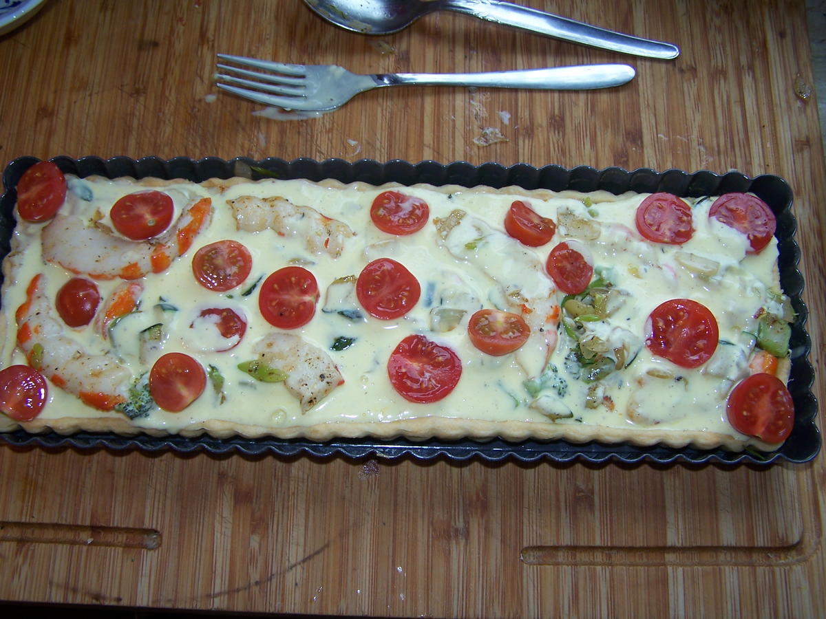 Quiche , mit Gemüse , - Rezept - Bild Nr. 9968