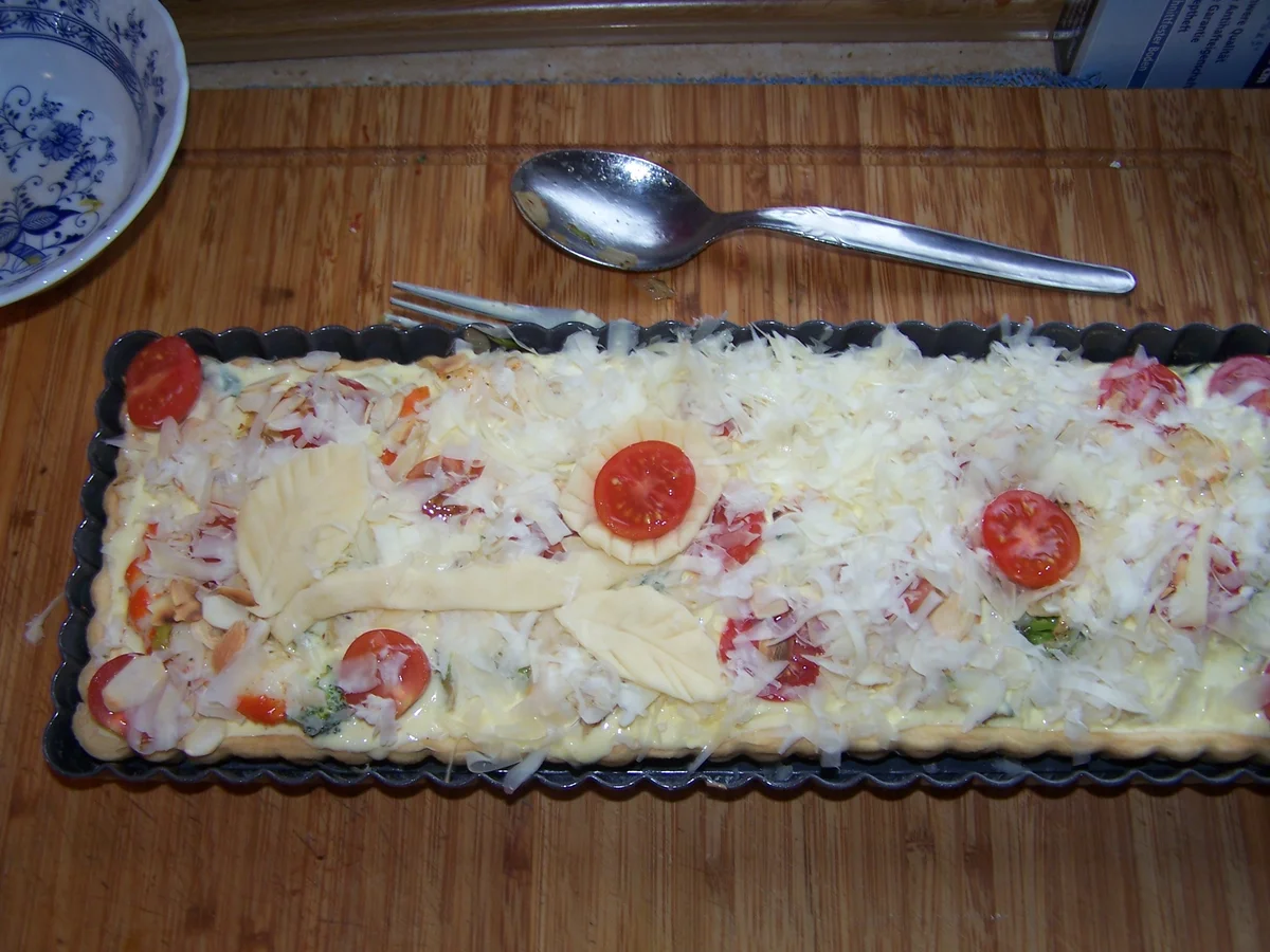 Quiche , mit Gemüse , - Rezept - Bild Nr. 9969