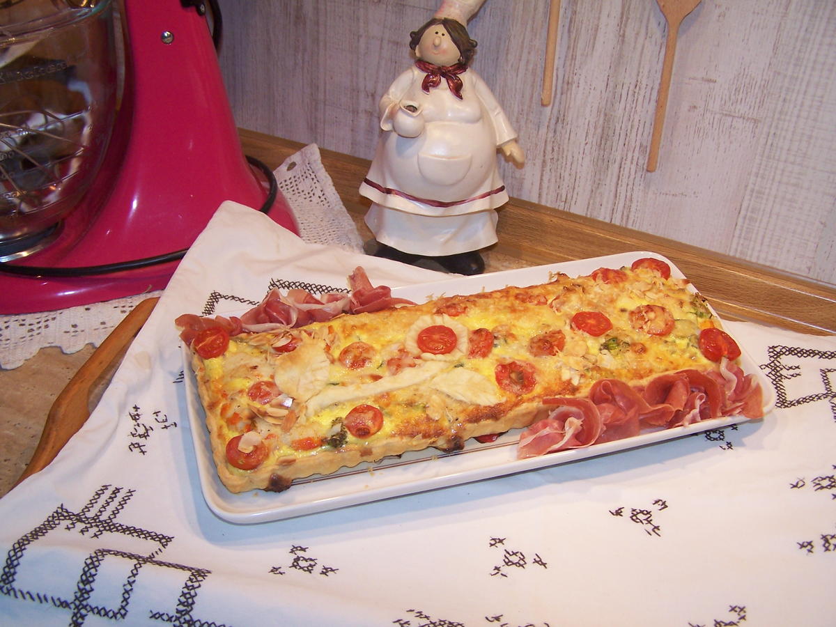 Quiche , mit Gemüse , - Rezept - Bild Nr. 9970