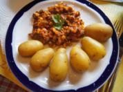 Drillinge mit Hackstippe und Rote Bete Salat - Rezept - Bild Nr. 2