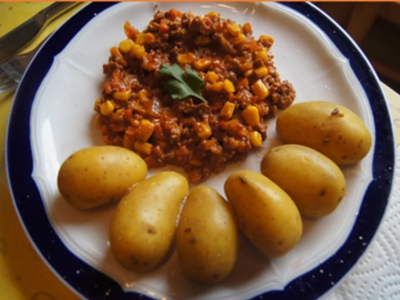 Drillinge mit Hackstippe und Rote Bete Salat - Rezept - Bild Nr. 17