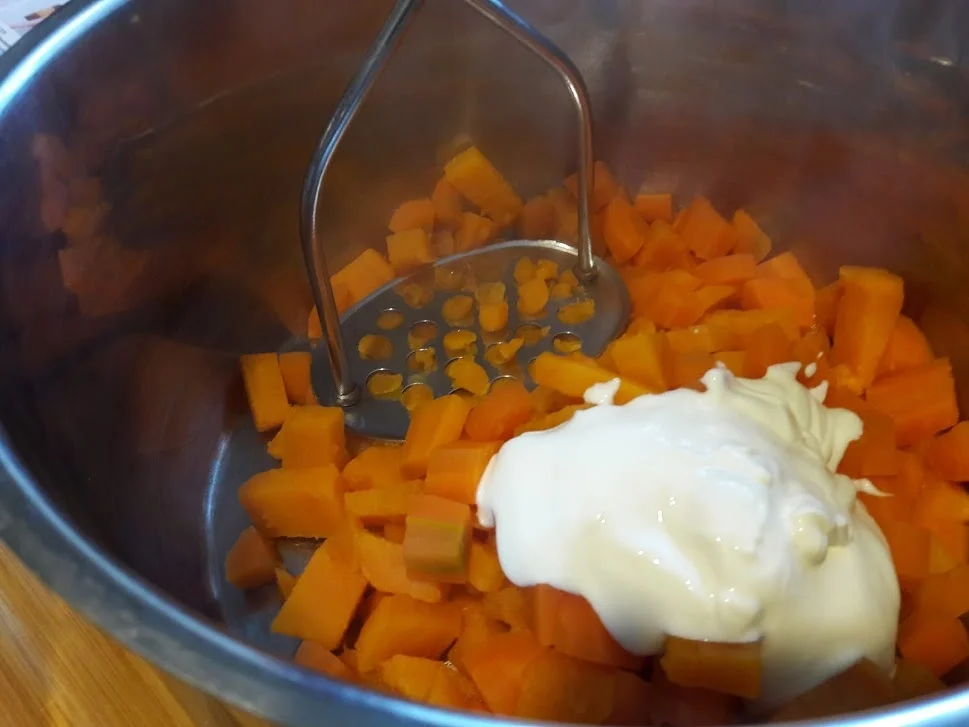 Hähnchenbrust auf Süßkartoffelpüree - Rezept - Bild Nr. 12