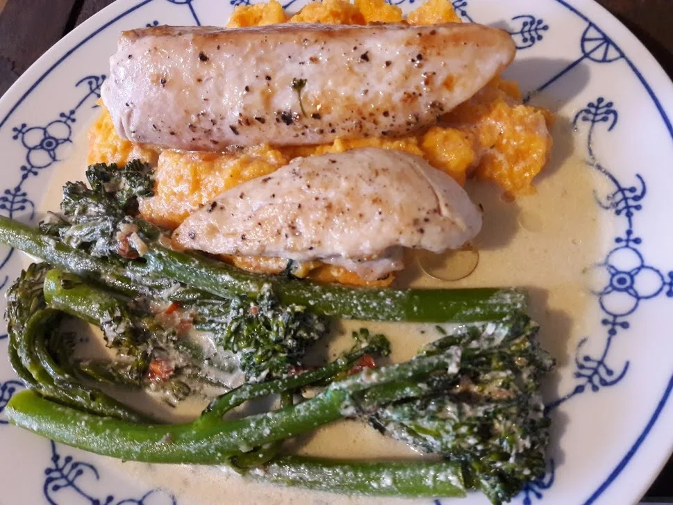 Hähnchenbrust auf Süßkartoffelpüree - Rezept - Bild Nr. 15