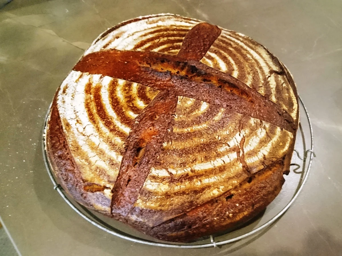 Rezept: Dinkelsauerteigbrot mit wilden Hefen Bild Nr. 10022 Dinkelsauerteigbrot mit wilden Hefen - Rezept - Bild Nr. 10022