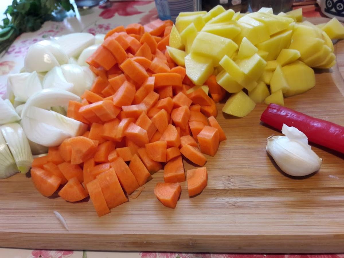 Schnitzel auf Gemüsebett - Rezept - Bild Nr. 4