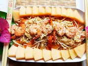 Würziger Glasnudelsalat mit Garnelen und Mungokeimlingen - Rezept - Bild Nr. 2