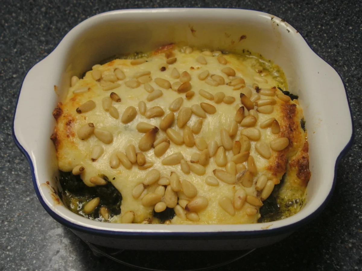 Spinat-Feta-Auflauf mit Lachs - Rezept - Bild Nr. 9