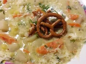 Kohlrabi-Eintopf mit Käse und Brezel - Rezept - Bild Nr. 2