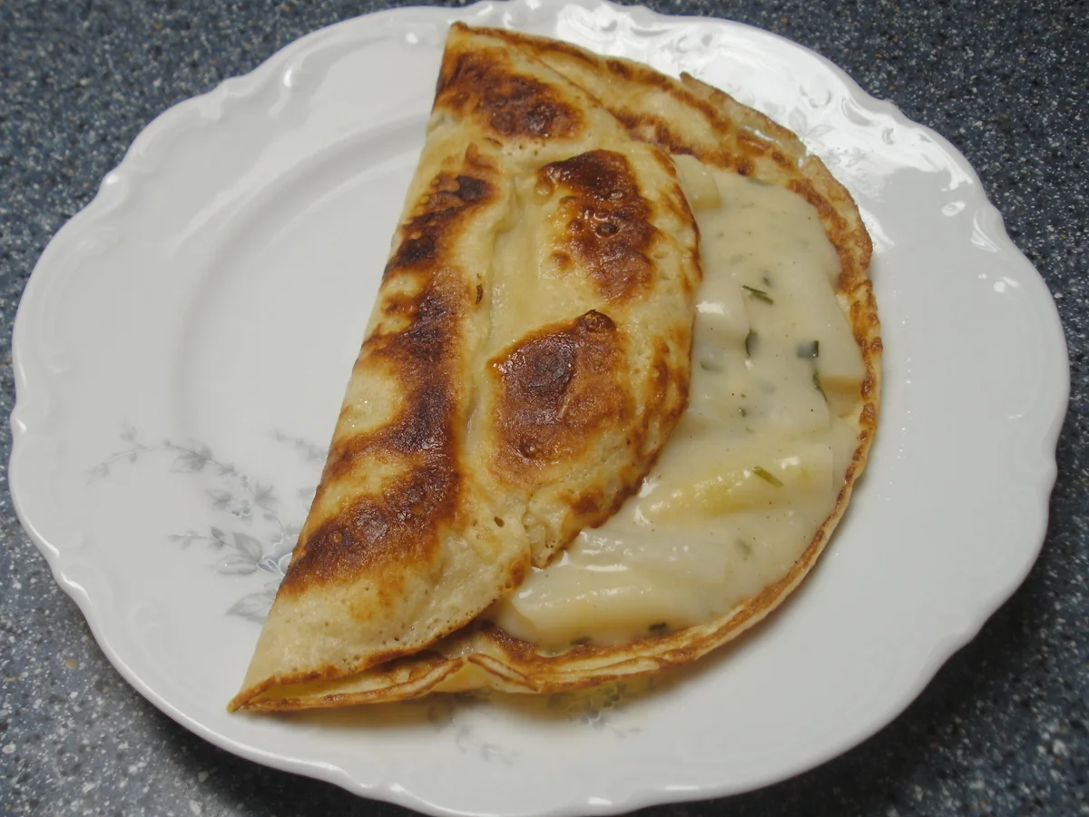 Pfannkuchen mit Spargelragout - Rezept - Bild Nr. 2