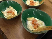 Tortellini in Zitronen-Sahnesauce an Lachs-Tartar - Rezept - Bild Nr. 2