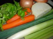 Würzige Hühnerbrühe - Rezept