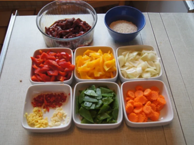 Rezept: Asia-Wok mit Rindfleisch, Gemüse und Basmatireis Bild Nr. 9 Asia-Wok mit Rindfleisch, Gemüse und Basmatireis - Rezept - Bild Nr. 9