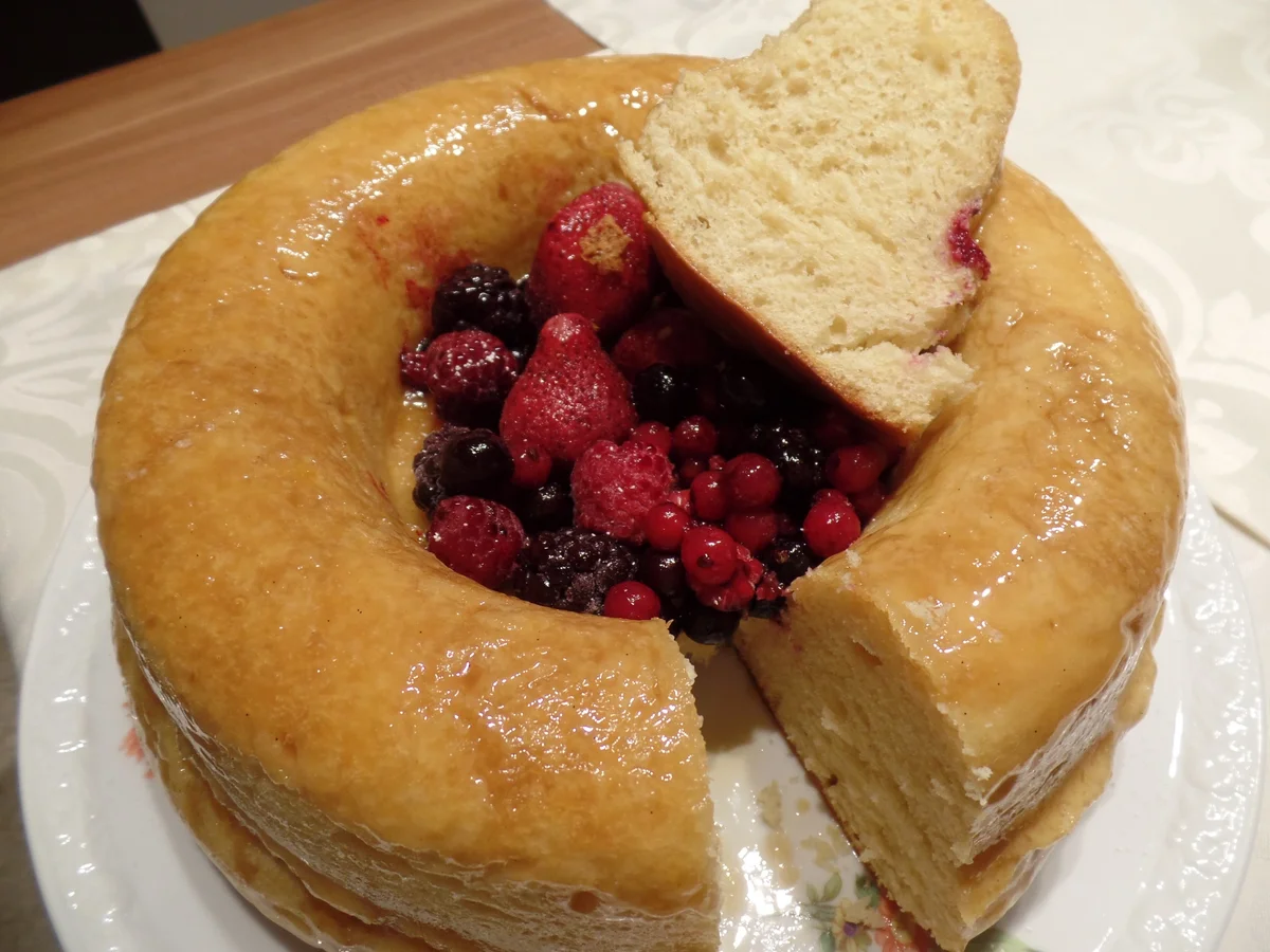 Orangen-Savarin-Kuchen mit Beeren - Rezept - Bild Nr. 10012