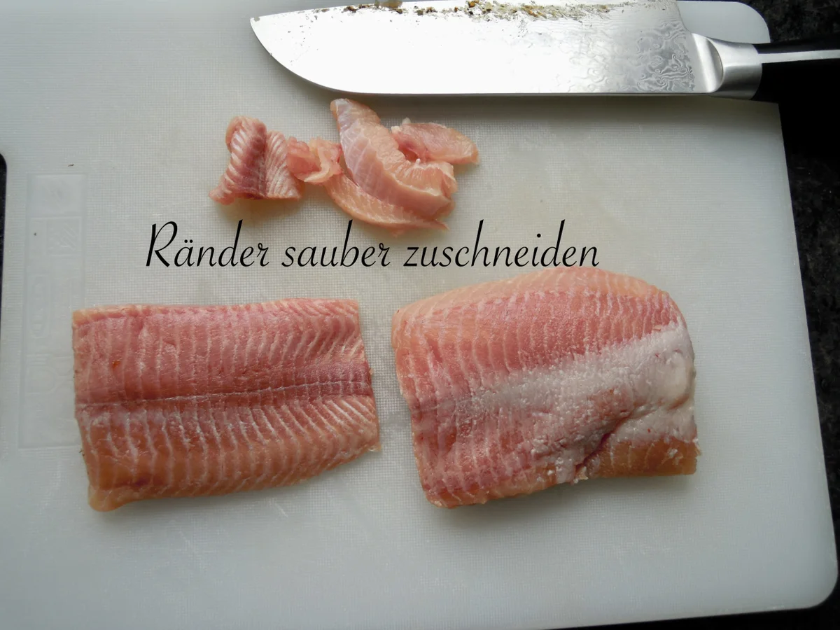 Wels Filet unter der Mandel Haube - Rezept - Bild Nr. 10029