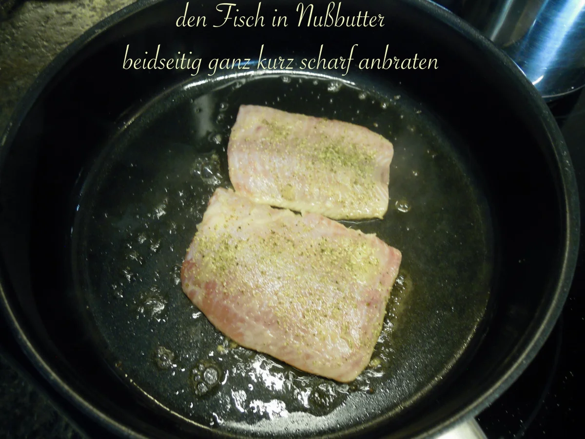 Wels Filet unter der Mandel Haube - Rezept - Bild Nr. 10035